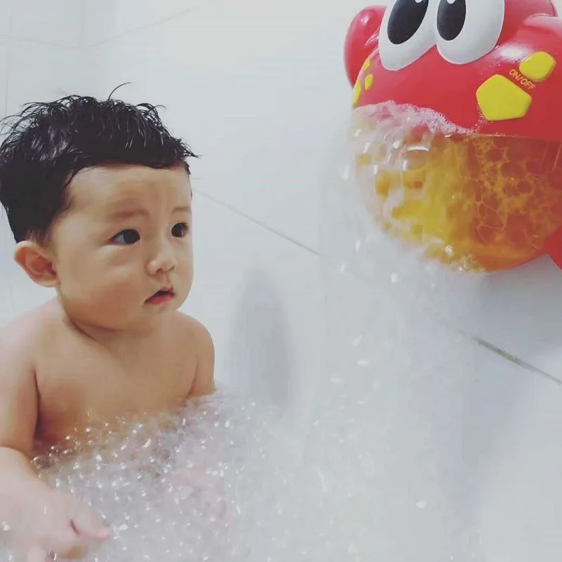 Новые Пузырьковые крабы детская Ванна игрушка забавное устройство для мыльных пузырей с музыкальным пулом ванна для купания машина для мыльных пузырей игрушки для детей