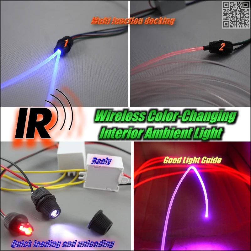 Wireless IR Control NOVOVISU Car Interior Ambient Instrument Panel Dashboard Light For Fiat Croma Doblo Panorama Pratico Qubo Quick Loading