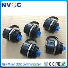 IP67 ODVA-SC перегородки SM SX Волоконно-оптический адаптер С Пылезащитным колпачком, открытый IP65/IP67 SC волоконно-оптический водонепроницаемый разъем