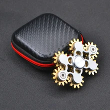 4 Styles New Version Nine Gears Fidget Spinner Toys Brass Aluminum EDC Hand Spinner for Keep