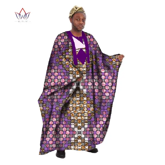 Custom Mens African Clothing Long Sleeve Men Loose Thobe Robe Dashiki
