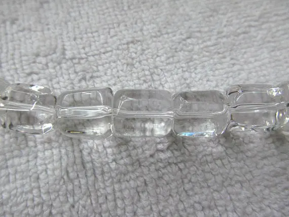 

10-14mm full strand natural white quartz beads freeform column bar crystal gergous jewelry beads