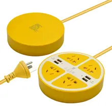 Новинка года lemon розетка зарядное устройство поп розетка с 4 usb-портами для iPhone samsung huawei xiaomi зарядное устройство