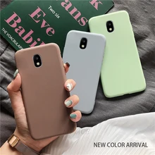 Capa traseira de silicone cor pastel para celulares Samsung Galaxy, poliuretano termoplástico, modelos j7 j6 j5 j4 j3 j2 prime pro core 2018 2017 2016 2015 coque