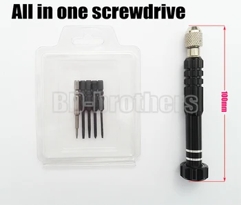 

High Quality All in1 S2 Multifunction Replaceable Tool Bit Magnetic Screwdriver For iPhone Samsung Cell Phone 100pcs/lot