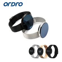 Ordro смарт-браслет S15 часы монитор сердечного ритма Bluetooth Шагомер социальные медиа уведомления фитнес Смарт напоминание