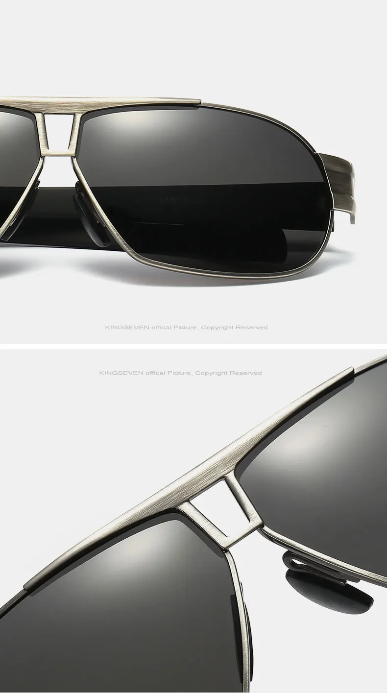 KINGSEVEN, модные солнцезащитные очки для вождения, для мужчин, поляризационные солнцезащитные очки, защита от уф400 лучей, фирменный дизайн, очки, высокое качество