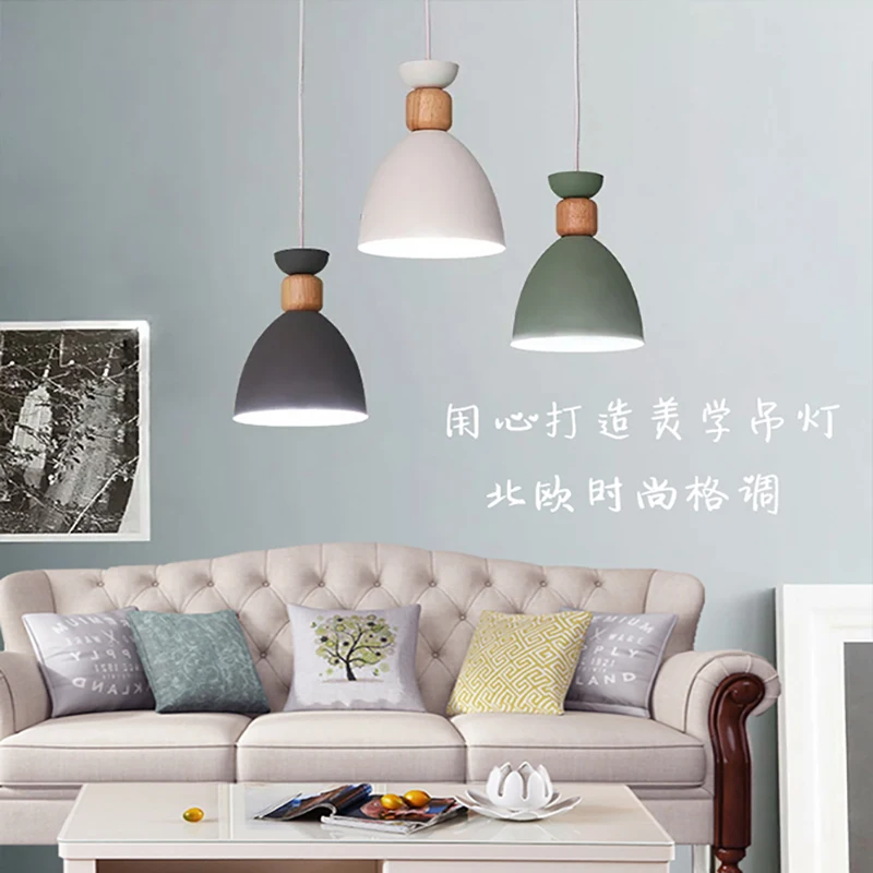 

Modern LED Pendant Lights Multicolour Dining-room Restaurant Lamp Switch Pendant Lamps Twisted Wire Home Decration Lighting E27