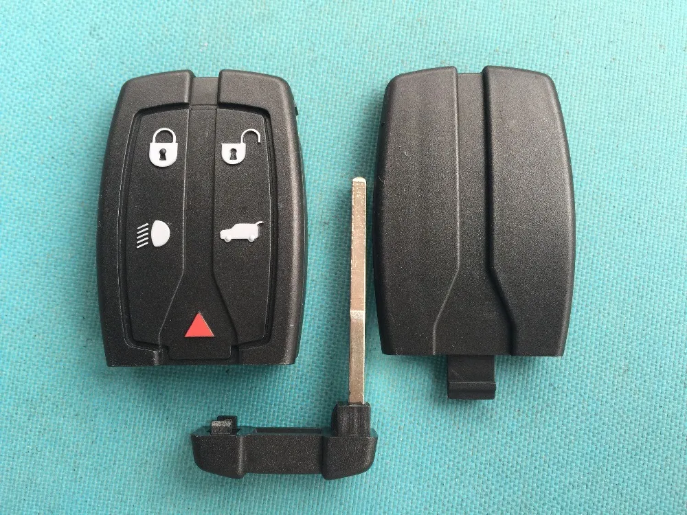 1Pc Replacement Key Blank For LAND ROVER FREELANDER 2 5 Buttons Remote Smart FOB Case Shell Uncut Blade
