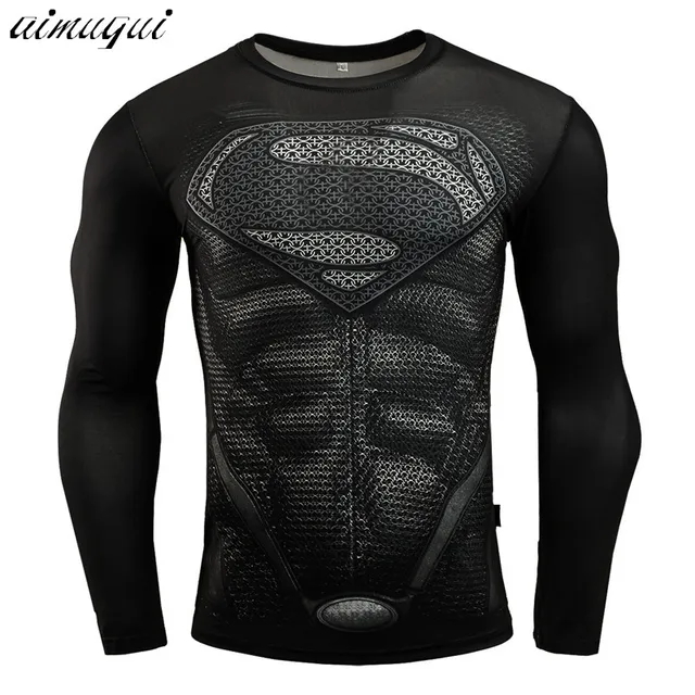 muscle printed shirt long sleeve