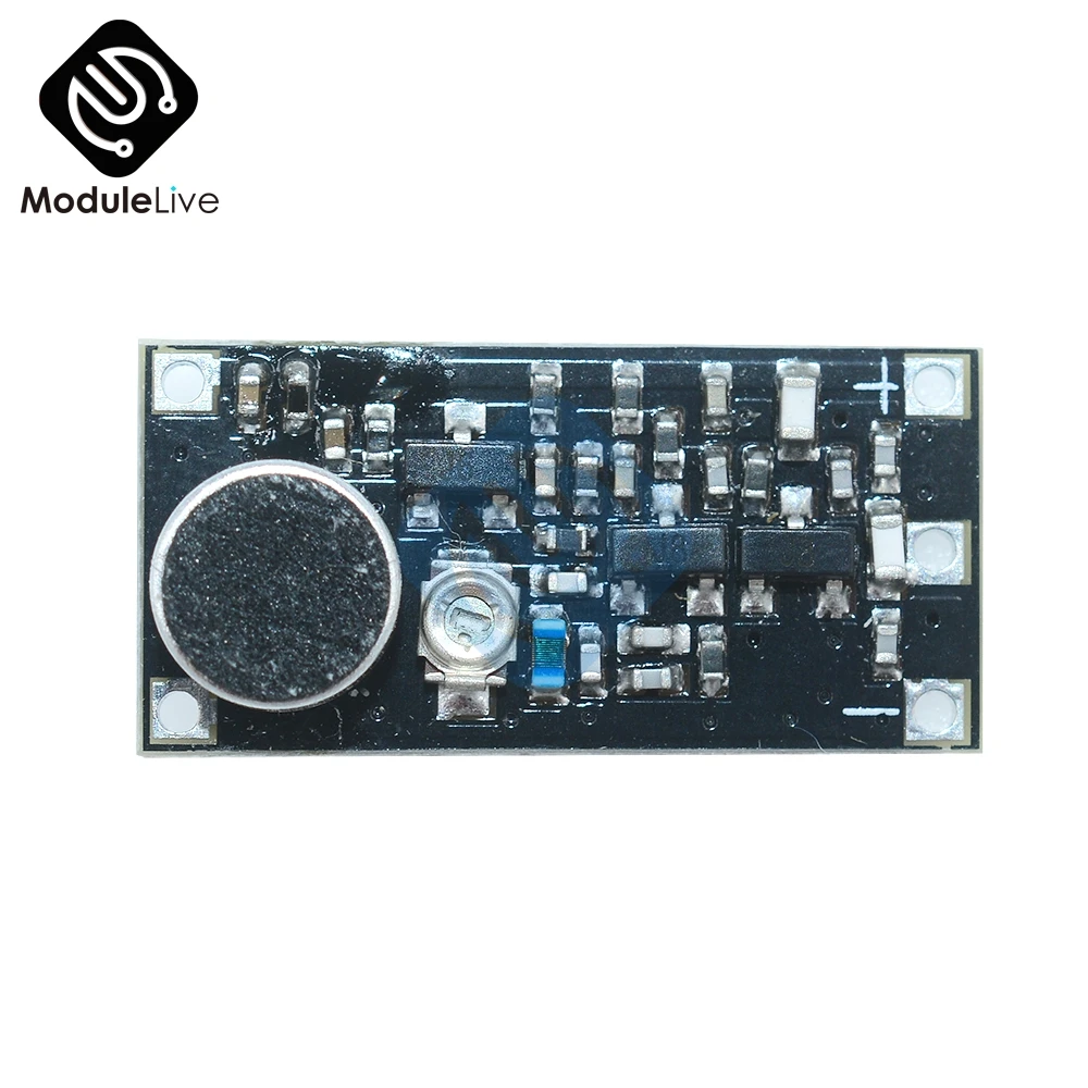 88-108MHz FM Transmitter Wireless Microphone Surveillance Frequency Board Module DC 2V-9V 3d printer uv led lamp module 60w dc 30v to 50v output stable boost circuit board dc24v input automatic adaptation to load