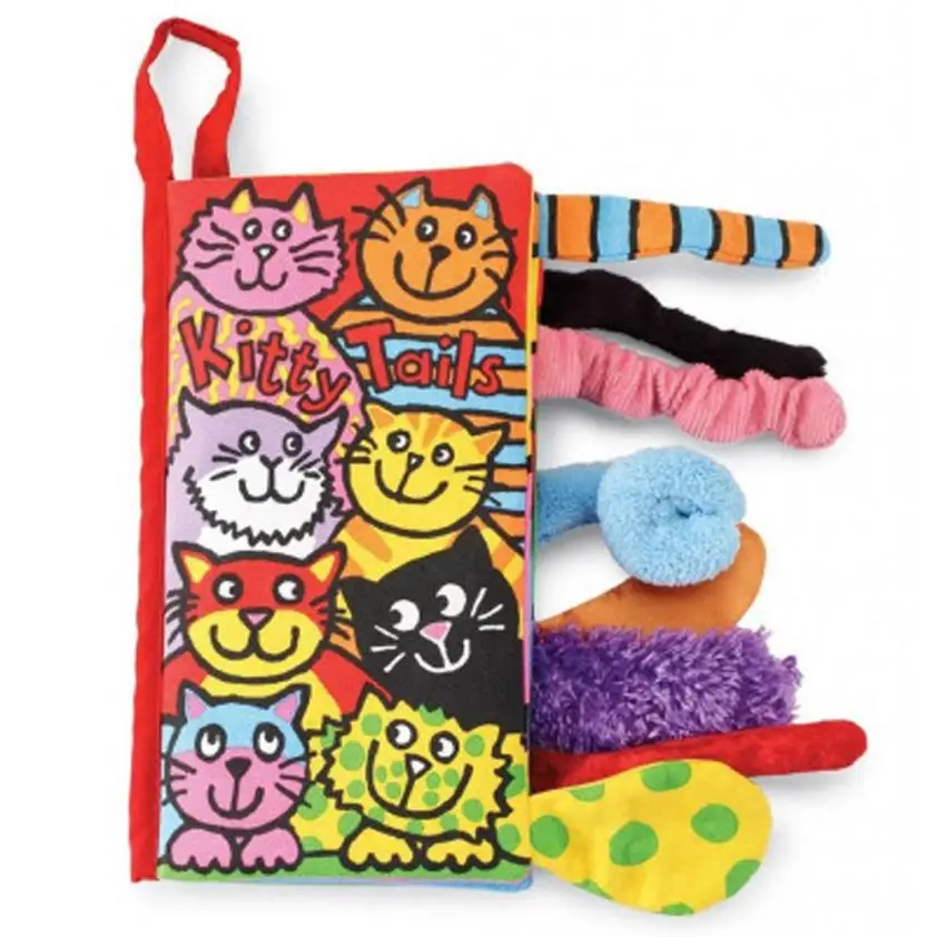 

Animal Cat Tails Cloth book Baby Toy Cloth Development Books Learning & Education books Sep 1