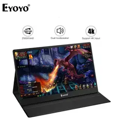 Eyoyo EM13J 13,3 "2540x1440 Портативный PC игровой монитор ips игры монитор с 4 K HDMI Вход для PS3 PS4 WiiU переключатель Raspberry Pi