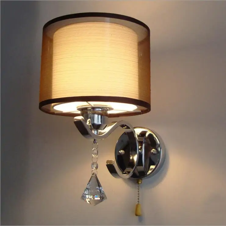 2pcs Modern Crystal Wall Lamp Bedside Lamps Reading Lights Decorations