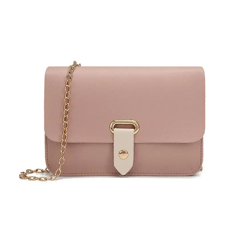 

Crossbody Bag for Women 2019 Fashion PU Leather mini Handbag Female Shoulder Bags Simple Solid Color Ladies Elegant clutch bag