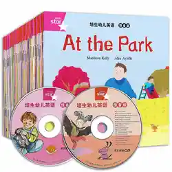 Éducation précoce pour bébés, articles courts chinois anglais, matériel de lecture de niveau primaire, livres au total 35 + 2cd 