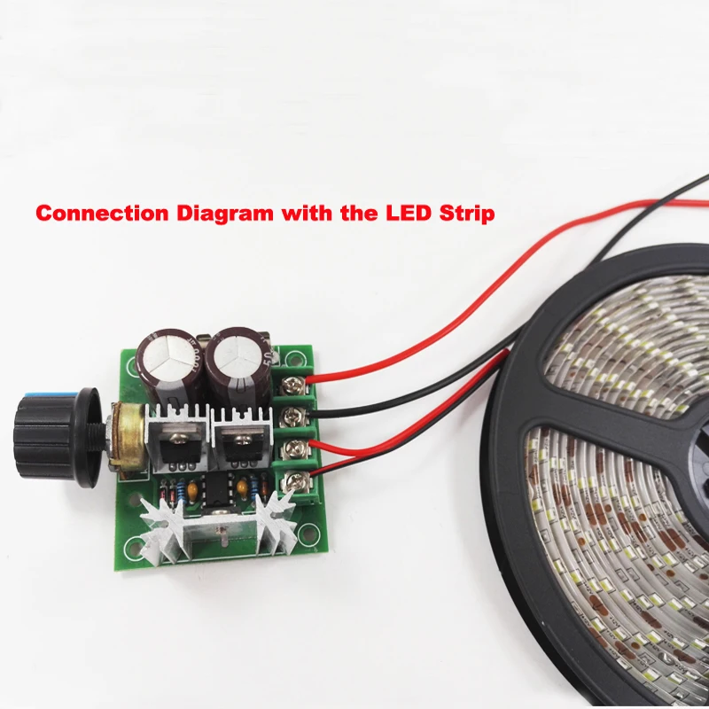 DC12V светодио дный Свет Диммер Напряжение регулятор диммеры термостат Двигателя ШИМ Скорость контроллер для Светодиодные ленты свет