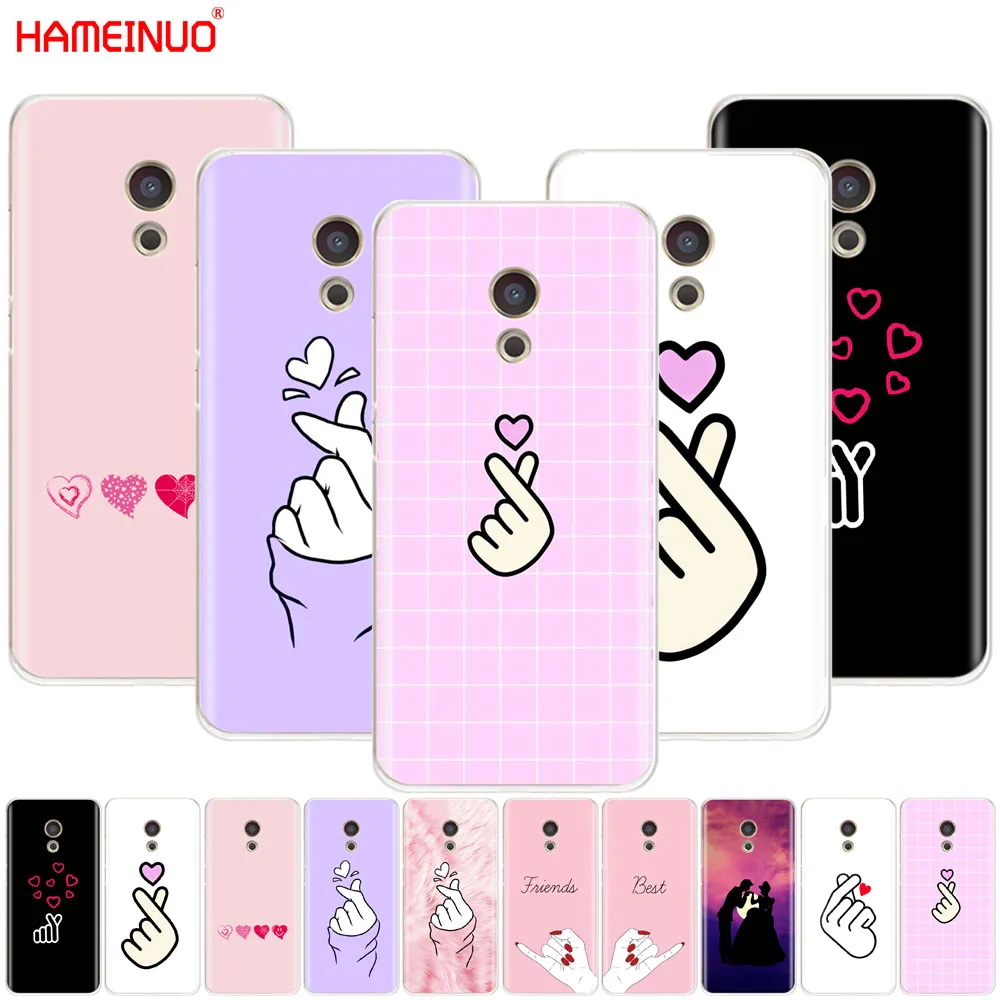 

HAMEINUO Love on the finger Cover phone Case for Meizu M6 M5 M5S M2 M3 M3S MX4 MX5 MX6 PRO 6 5 U10 U20 note plus