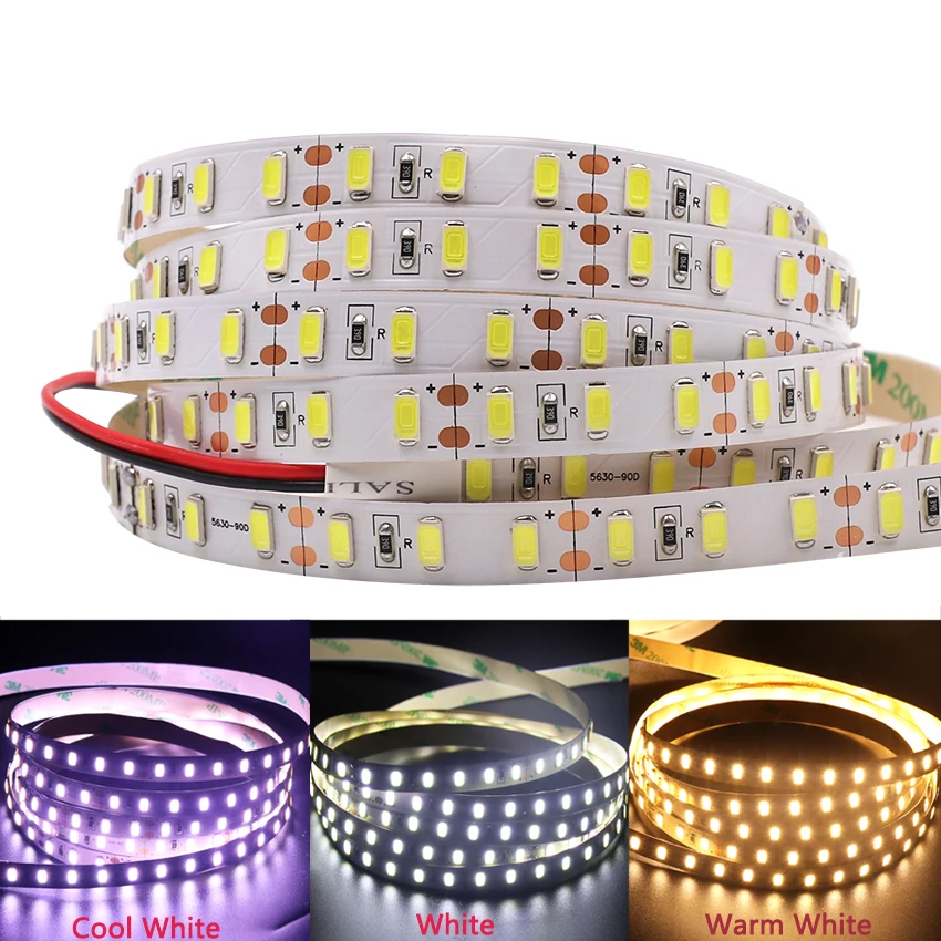 #Best XUNATA 5M led strip SMD 5730 90leds m Flexible led tape light Non waterproof cold white warm white Neutral white