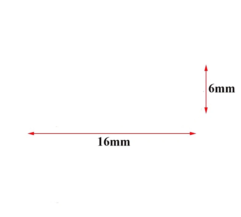 

200X Replacement For AUDI Car emblem insignia 16mm 16*6 mm Aluminum DIY metal sticker car accessories For AUDI key LOGO