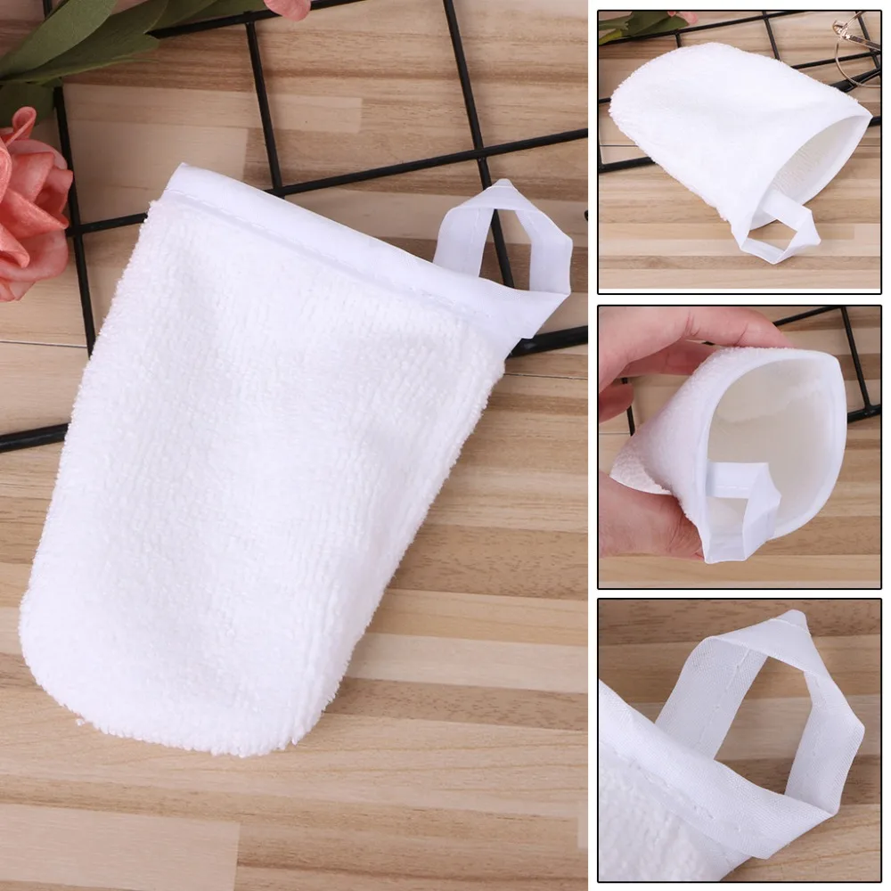 White Reusable Microfiber Facial Cloth Face Towel Makeup Remover