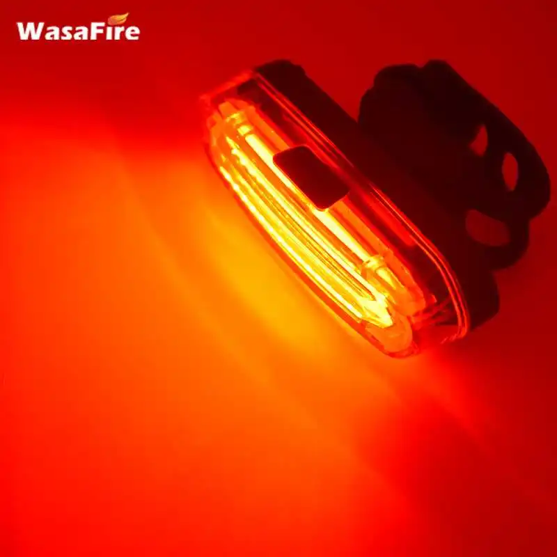 Clearance WasaFire 300 Lumens Anti-shock Bicycle Lights LED USB Charger Rain Waterproof Red reflectors safety Bike Light Rear Tail Lamp 11