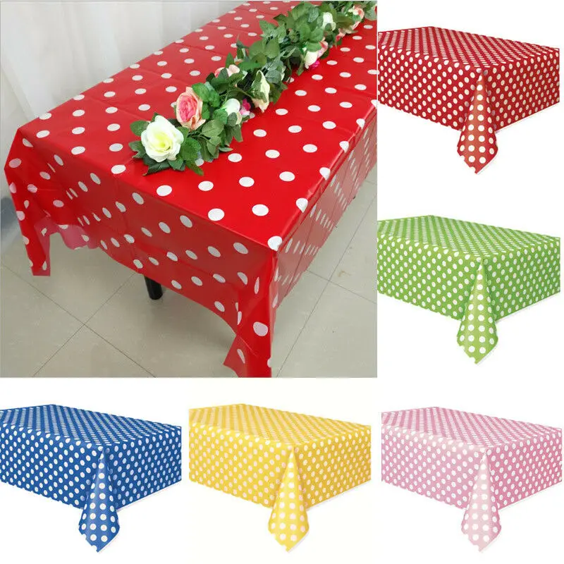 

Large Plastic Rectangle Table Cover Cloth Wipe Clean Party Table Cloth Cover 2019 Family Gathering Wedding Table Cloth 137x274cm