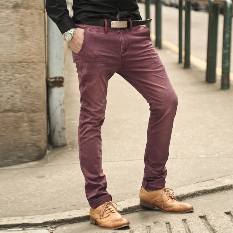 maroon jeans mens