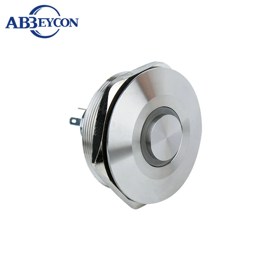 40mm 1NO1NC SPST RGB Ring Led Illuminated Momentary Latching Push