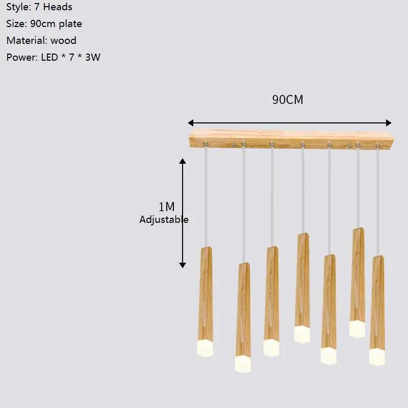 Современный деревянный подвесной светильник люстра Лофт лестница подвесной светильник натуральная палочка кухонный Остров деревянный Метеор романтический светильник