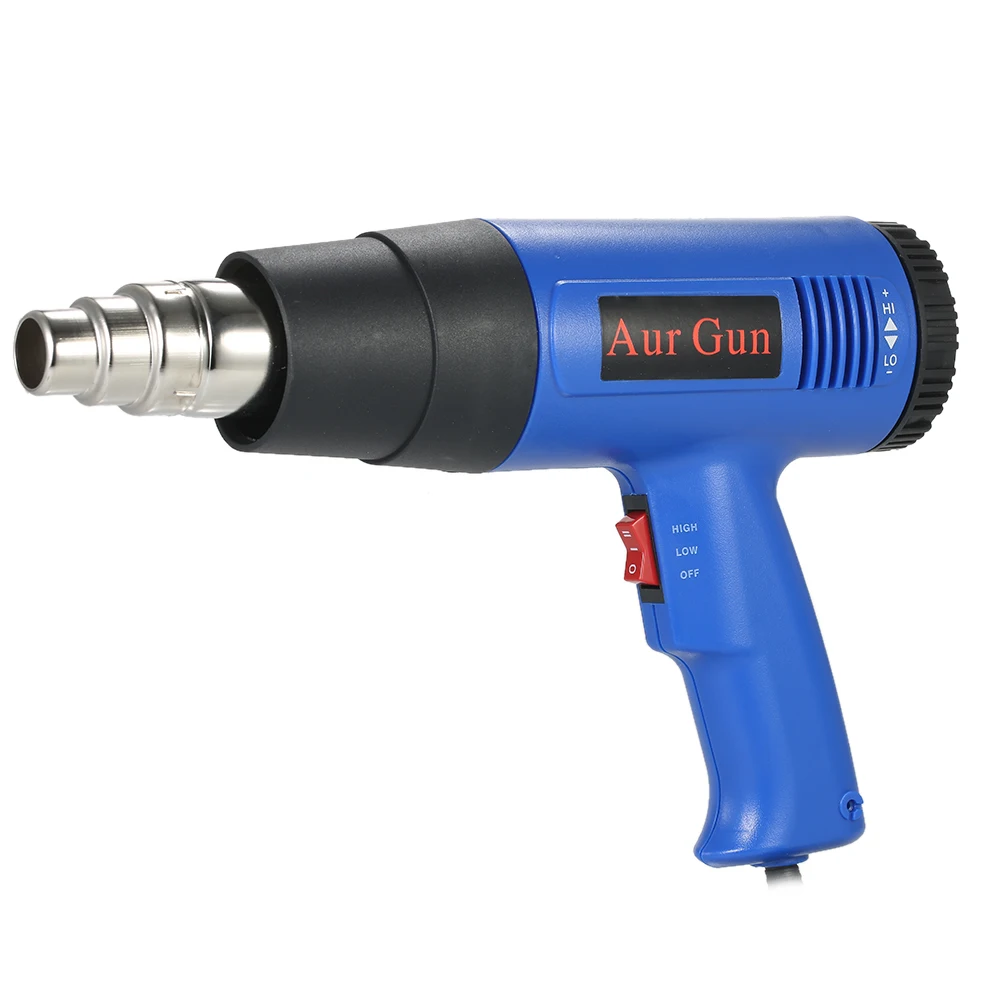 

Adjustable Temperature hot gun Fast Heating Hot Air Gun Industrial hair dryer soldering Heat gun Blower 4 Nozzles AC220V/110V