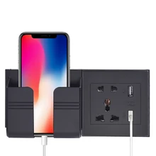 Универсальный стандарт 2.1A USB настенная розетка домашнее настенное зарядное устройство 2 порта USB розетка зарядное устройство для телефона белый/черный