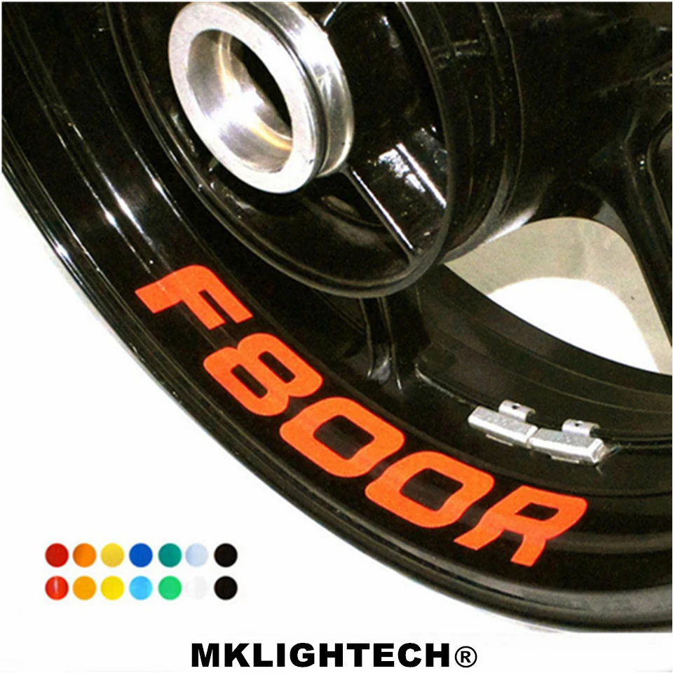 8 X CUSTOM INNER RIM DECALS WHEEL Reflective STICKERS STRIPES FIT BMW F 800R | Автомобили и мотоциклы
