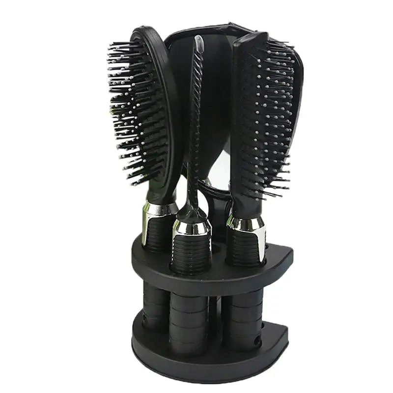 4pcs Professional Hair Salon Hair Comb And Mirror Kits Salon Barber
