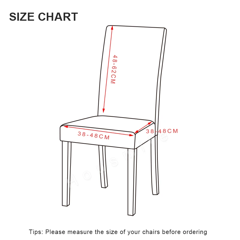 Эластичный чехол для кресла спандекс чехол для кресла современный Съемный Анти-грязный кухонный чехол Чехлы на кресла стрейч для банкета