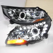 Для Malibu светодиодный фонарь для глаз ангела с объективом проектора 2011-2013 год черный цвет