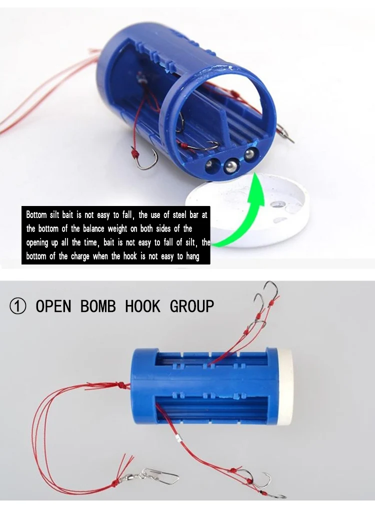Кластер бомба доказательство подвесной взрыв крючок рыболовные крючки/углеродистая сталь Пластиковая Коробка Приманка держатель набор рыболовных крючков Pesca YG24
