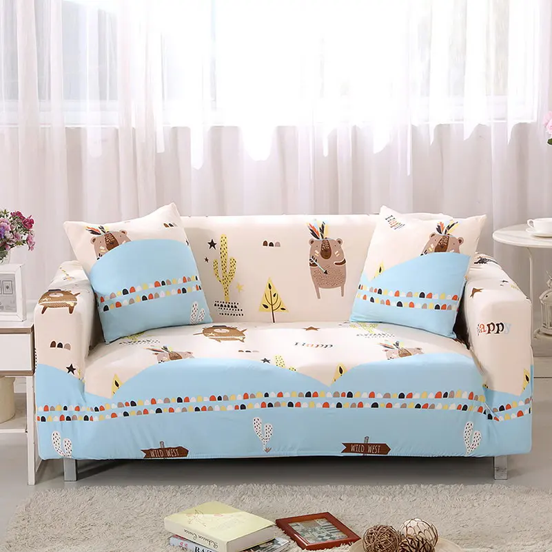 Нескользящий цветочный чехол для дивана, растягивающийся полиэстер, четыре сезона, все включено, чехол для дивана, эластичная подушка для дивана, диван, полотенце 30 - Цвет: Color 5