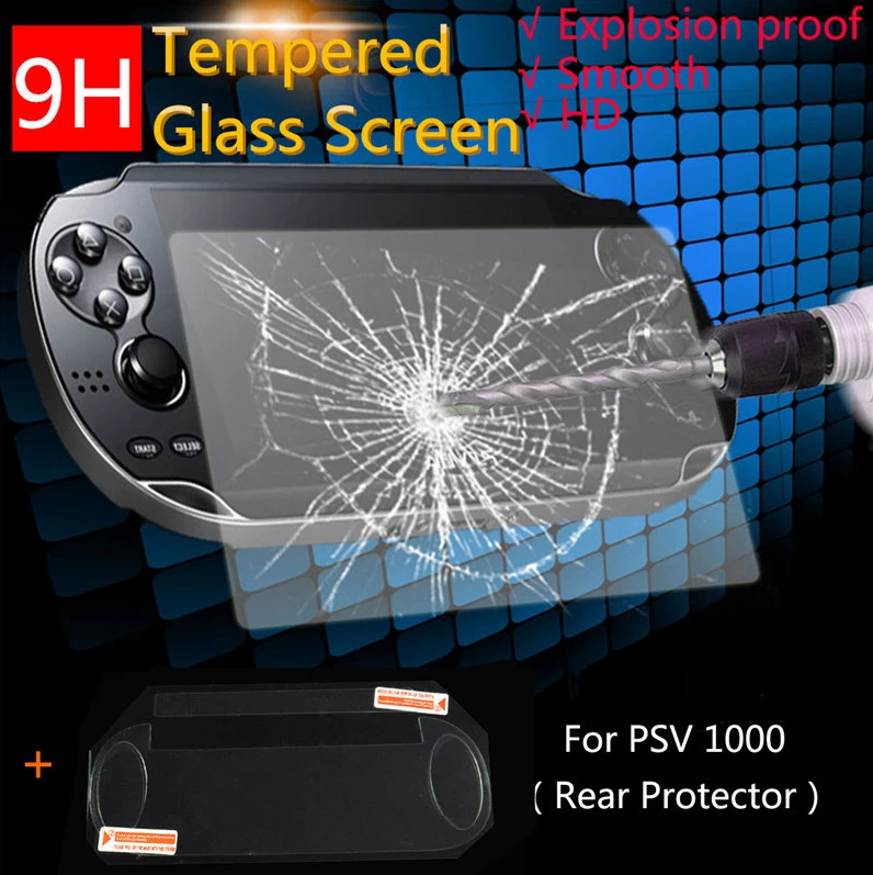 

ChengChengDianWan Tempered Glass Full HD Screen Protector Cover Protective Front Back Film for PS Vita PSV 1000 Psvita 3sets/lot