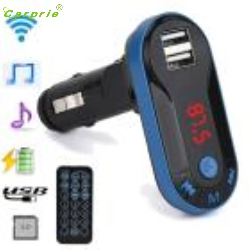 Франшиза Горячая Bluetooth беспроводной fm-передатчик MP3 плеер Handsfree автомобильный комплект USB TF SD удаленный подарок 23 марта