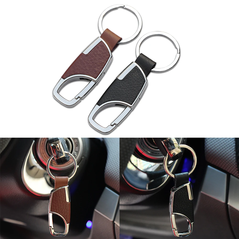 

Leather Valet Key Chain with Key Rings For Volkswagen VW Golf 7 mk7 Skoda Octavia A7