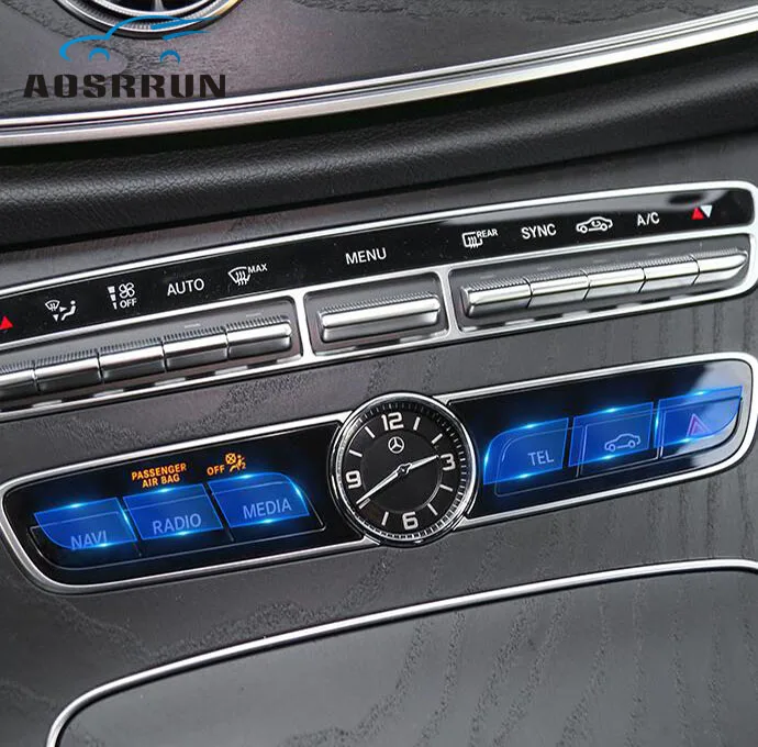 

Clock position button film Clock position floor film Protective film For Mercedes-Benz new C-class 2015 2016 2017 2018 2019 W205