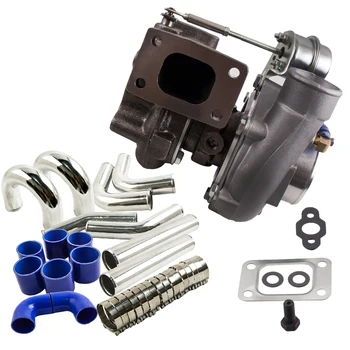 

T25 T28 GT25 GT28 GT2871 GT2871R GT2860 for SR20 CA18DET Turbo Turbocharger 3 Inch 76mm Intercooler Pipe Air Intake Universal