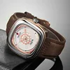 2022 Luxury Men Watches New Fashion Square Quartz Watch TOP Brand KADEMAN Casual Leather Wristwatches Business Relogio Masculino ► Photo 2/6