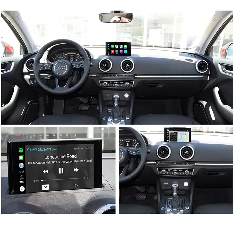 Joyeauto wifi беспроводной Apple Carplay Car Play Модифицированная A3 MMI 3g Plus 2012- для Audi Android зеркальная Поддержка камеры заднего вида