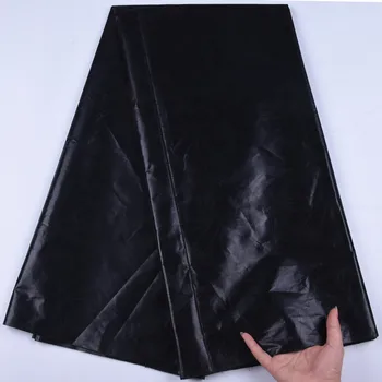 

African Bazin Riche Fabric Simple And Casual Black High Quality Material For Nigerian Man Women 30 Yards/Lot 1647