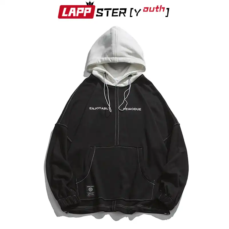 black hoodie streetwear