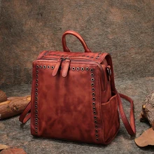 Женские квадратные сумочки, Ретро стиль, сумка на плечо, женская сумка из натуральной кожи, ручная работа, Воловья кожа, сумки через плечо