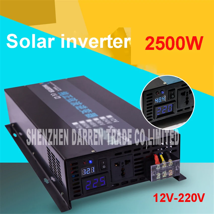Display A Led Off Grid Solare Inverter Rb-2500S 12/24/48Vdc A 110/220Vac 2500 W Nominale Sinusoidale Pure Inverter Di Potenza Di Onda