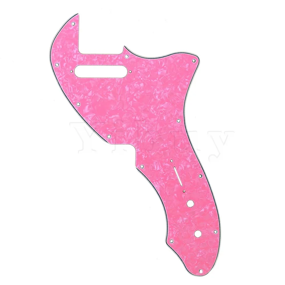 Yibuy Light Pink Pearl 4 Ply Guitar Pickguard for Electric Guitar Parts